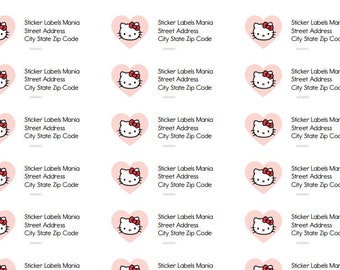 Hello Kitty Address Labels