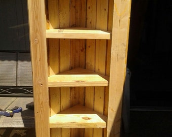 Reclaimed Wood Corner Shelf