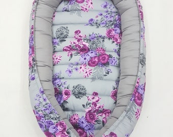 READY TO SHIP! Double-sided babynest, Baby nest, Baby lounger, Baby positoner, baby sleep nest, sleep bed, co sleeper, removable mattress