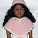Instant Download - PDF Crochet Pattern - American Girl Doll Clothes 30 - Poncho and Hat