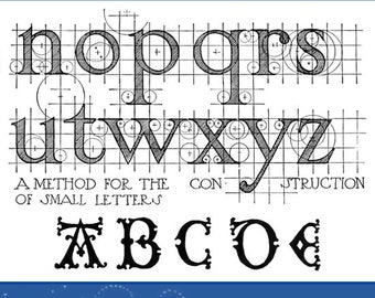 GUIDE To LETTERS & LETTERING Rare Illustrated Reference Book For Crafts People 230 Pages Printable or read on your Tablet Instant Download