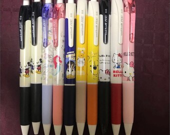 Uni re: frixion pen , plus correction tape sanrio . Kurutoga & delguard