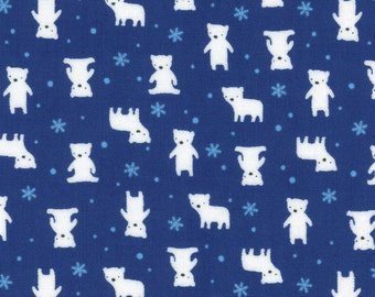 Minny Muu '16 Navy Bears 40672-71 by Lecien Cotton Fabric Yardage