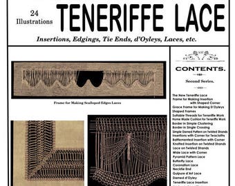 Weldon's 2D #199 c.1901 - Practical Teneriffe Lace (PDF EBook - Digital Download)