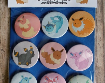 Button Pack "Eeveelutions" 38 mm
