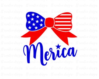 Download 4th of July Bow SVG 4th of July SVG Fourth of July SVG