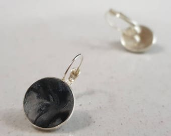 Monocrema French Earrings in Silver