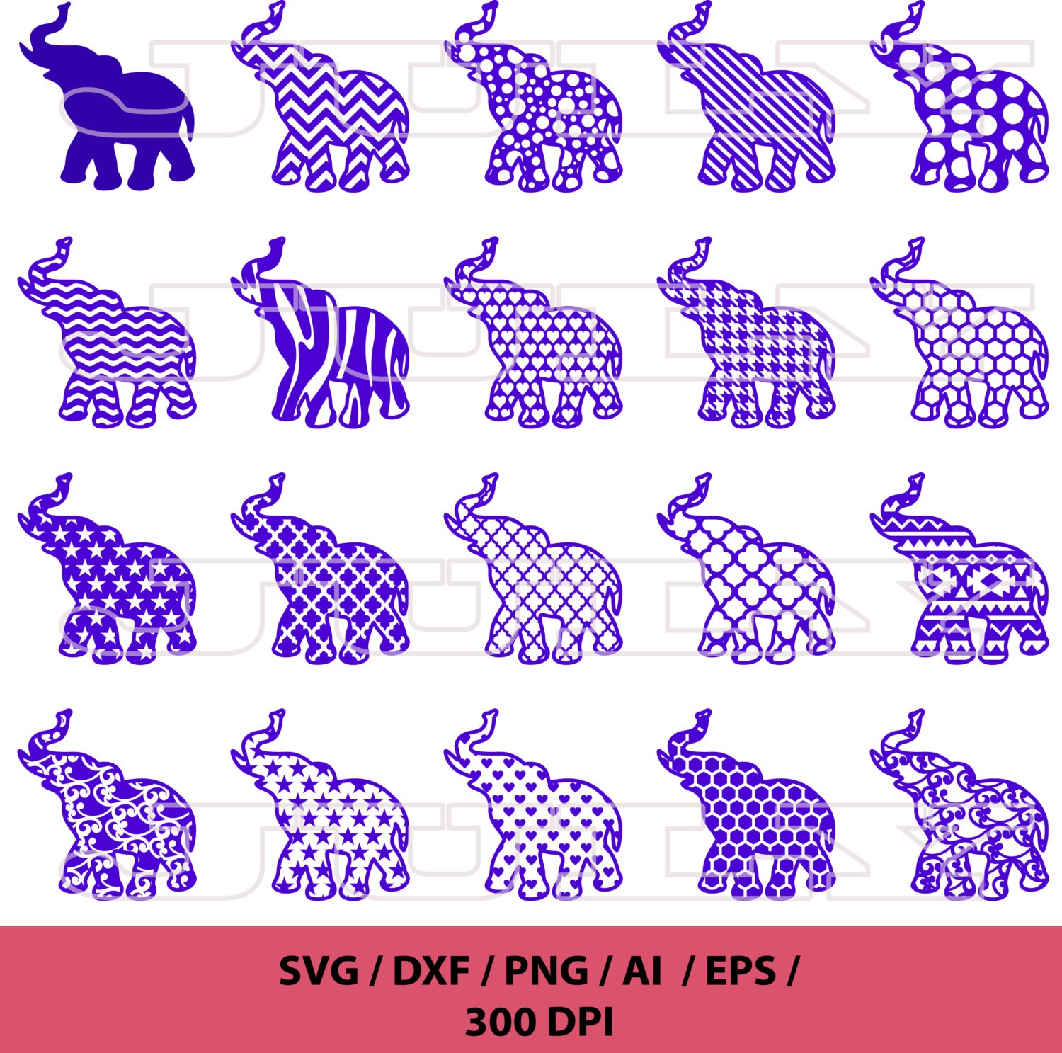 Download Elephant SVG Alabama SVG Elephant Pattern svg png eps
