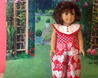 Doll pantsuit for Valentines Day
