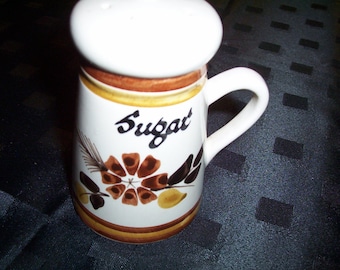 Vintage Sugar Shaker, Sifter, Sugar Dredger. 1970s Retro Design, Kitchenalia.