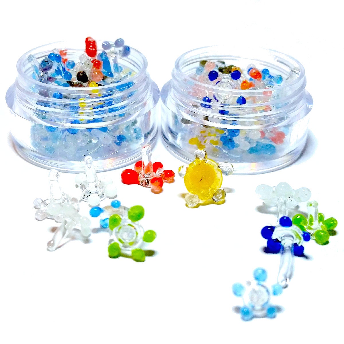 Glass Screens For Pipes Daisy / Flower Style 40pc w/ Mini