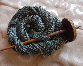 Mermaid Silk handspun merino and silk yarn, 85 yards, sport weight
