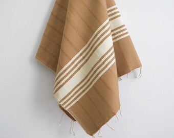 SALE 70 OFF / BathStyle / No18 Desert sand / Turkish Beach Bath Towel Peshtemal / Bath, Beach, Spa, Swim, Pool Towels