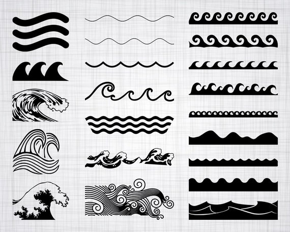 Download Wave SVG Bundle Wave SVG Wave Clipart Wave Cut Files For