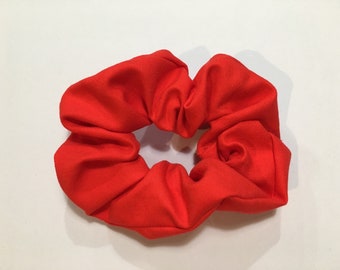 School Red Scrunchie