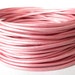 5 meters metallic mystique pink 2mm leather cord for bracelet making, UK craft supplies for necklace and bracelet making