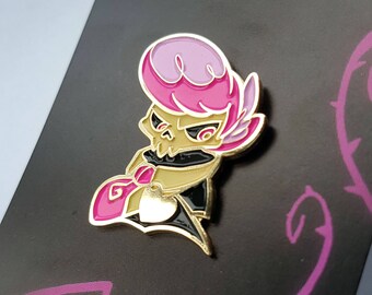 MYSTERY SKULLS GHOST Enamel Pin. Ghost Lewis Fan Art Lapel Pin. Glow In the Dark Skull!