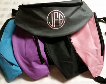 Monogrammed Fanny Pack Embroidered Hip Purse