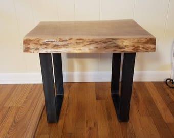 Cherry Live Edge Side Table