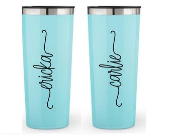 Personalized Coffee Cup- Personalized Tumbler- Iced Coffee Cup- Coffee Travel Mug- Coffee Mug- Personalized Coffee Travel Cup- Stainless Cup