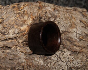 Wooden Ring Size 9 - Wenge wood ring, ready-made ring