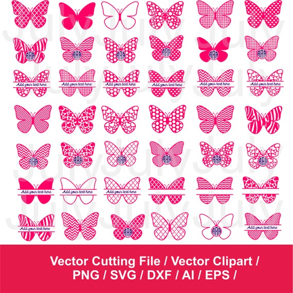 Download Butterfly svg Split Butterfly svg Butterfly cut file