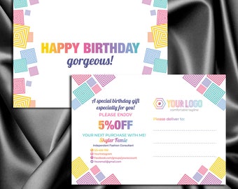 LLR kit,Custom Birthday Card, Logo LLR, Color , LLR Marketing kit, Branding, Marketing for Consultant | MKBI_15