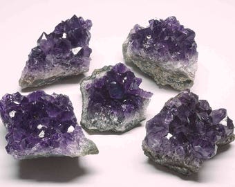 Amethyst Druzy 1/2 Lb Lot Dark Purple Geode Crystal Points