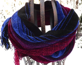HandWoven Chenille Scarf for Men or Women