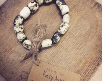 Handmade Porcelain Beaded Bracelet