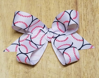 Small Baseball/Softball Hair Bows