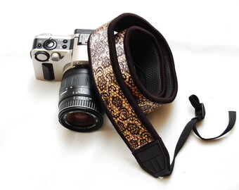Ready to ship - DSLR camera strap -Gold dust