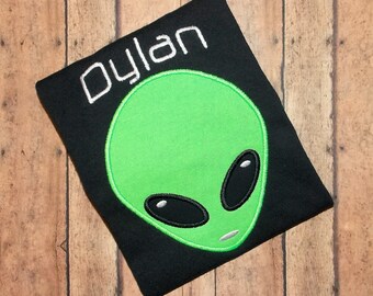 alien embroidered shirt