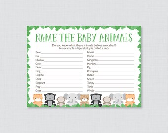 Baby animal names | Etsy