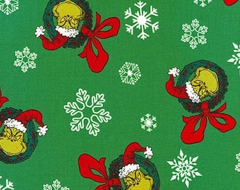 Dr. Seuss How The Grinch Stole Christmas 7 , The Grinch Wreaths on Green, yard