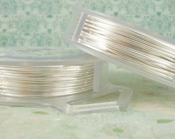 Non Tarnish Silver Plated Artistic Wire - Permanently Colored - Pick Gauge 10, 12, 14, 16, 18, 20, 22, 24, 26, 28, 30, 32 - 100% Guarantee