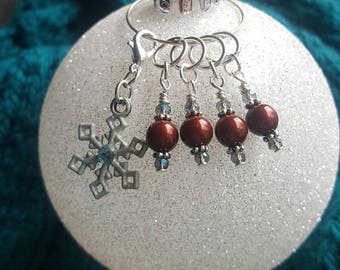 Winter Wonderland Progress Keeper and Stitch Marker Set #2