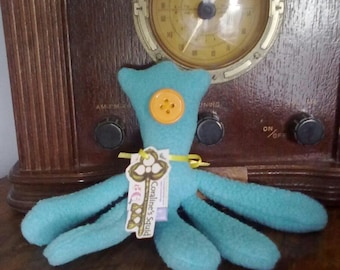 Coraline Movie Squid MINI Plush 6 Inch Aqua Plush Stuffed Animal coraline squid coraline's squid