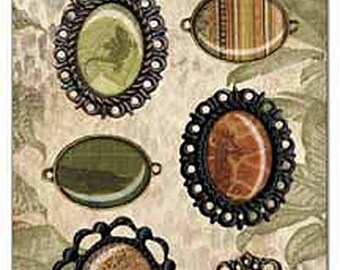 Bo Bunny Zoology Trinkets - Zoology Trinkets - Decorative Trinkets - Scrapbook Embellishments - Paper Craft Trinkets - Metal - 4-073
