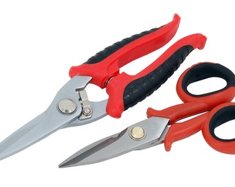 2PC Electrician's, Jeweller's Scissors, Cable & Craft Wire Shears, Cutter Set. CT1812