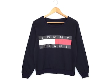 Tommy Jeans Big Logo Spellout Pullover Jumper Sweatshirt