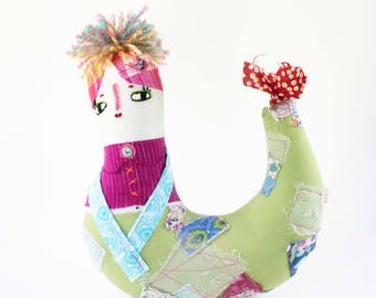 Mermaid Doll - Mermaid Softie - Toddler Doll - Nursery Decor - Baby Shower Gift - Rag Doll