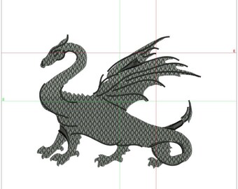 dragon embroidery design