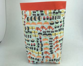 Sushi On a Roll - Knitting, Crochet or Fiber-work Project Bag