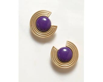 1980s Earrings . New Wave . 80s Earrings . Statement Jewelry