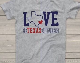Hurricane Harvey Fundraiser tshirt #texasstrong TXS-001