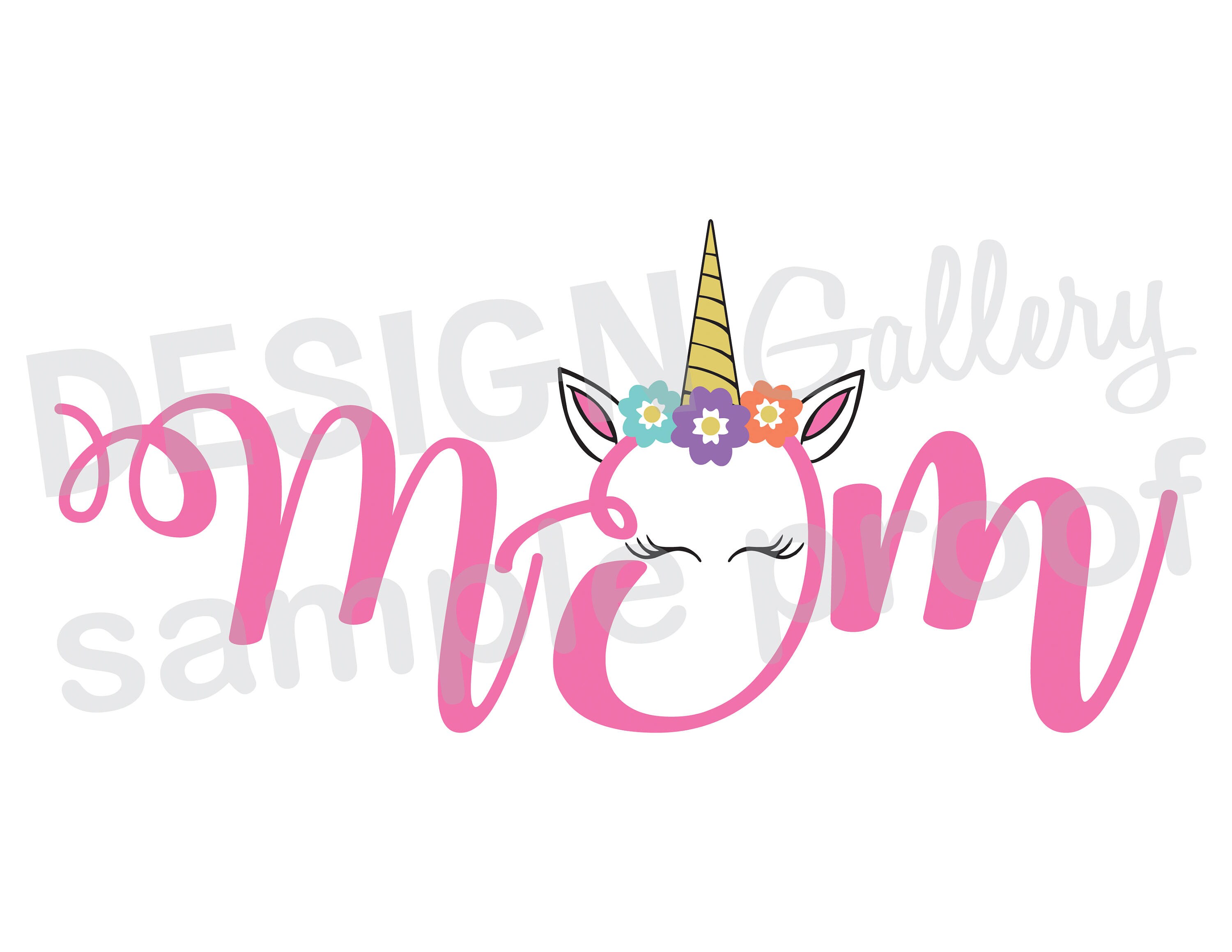 Mom Unicorn JPG png & SVG DXF cut file Printable Digital