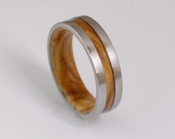 Olive Wood Ring Olive Wood Band Women Wedding Band Olive