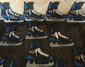 Customizable Hockey Locker Tags