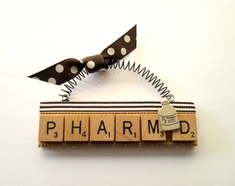 PharmD Scrabble Tile Ornament
